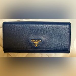 Prada Continental Leather Wallet